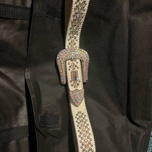 B.B. Simon Multicolor Crystal Belt